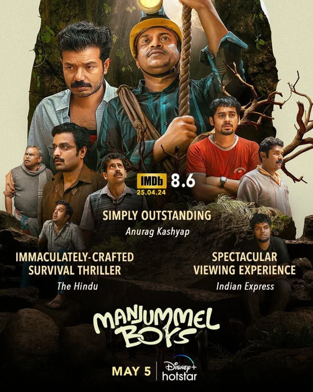 Manjummel Boys (2024) Dual Audio DSNP [Hindi-Malayalam] WEB-DL – 480P | 720P | 1080P – Download & Watch Online